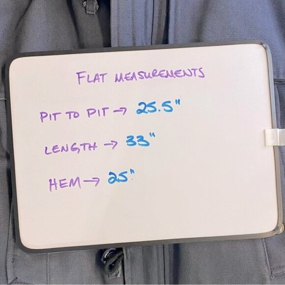 Vintage Mark’s Work Wearhouse Blue Canvas Down Filled Winter Utility Work Coat M - Picture 5 of 16